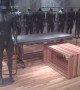 Custom retail display pieces, tabletops, benches for Under Armour retail stores