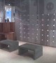 36 inch benches shown in Dark Charcoal for Under Armour retail stores